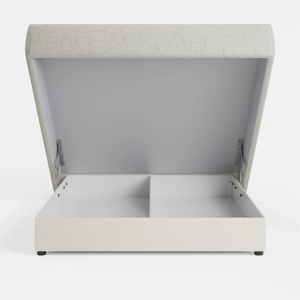 מיטה זוגית עם ארגז מצעים Svala PLUS עם גב מתופר