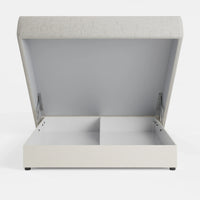 מיטה זוגית עם ארגז מצעים Svala PLUS עם גב מתופר