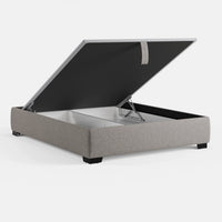 מיטה זוגית עם ארגז מצעים Odin PLUS בעיצוב נקי וקווי מתאר מדויקים