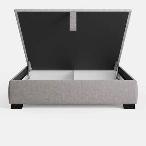 מיטה זוגית עם ארגז מצעים Odin PLUS בעיצוב נקי וקווי מתאר מדויקים