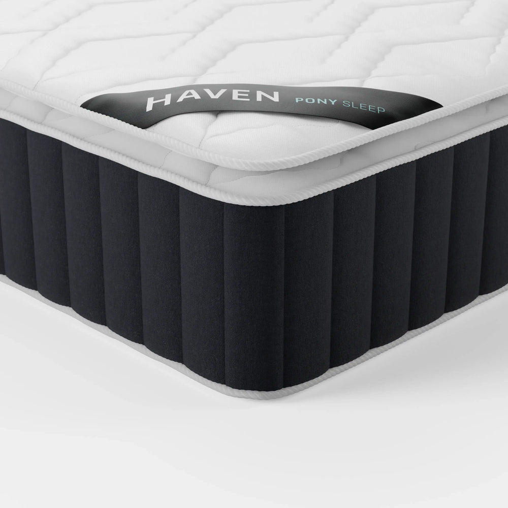 HAVEN | מזרן זוגי היברידי עם קפיצי פוקט ושכבת פילו טופ וייסקו אורטופדית