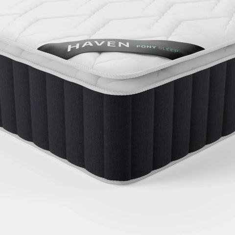 HAVEN | מזרן זוגי היברידי עם קפיצי פוקט ושכבת פילו טופ וייסקו אורטופדית