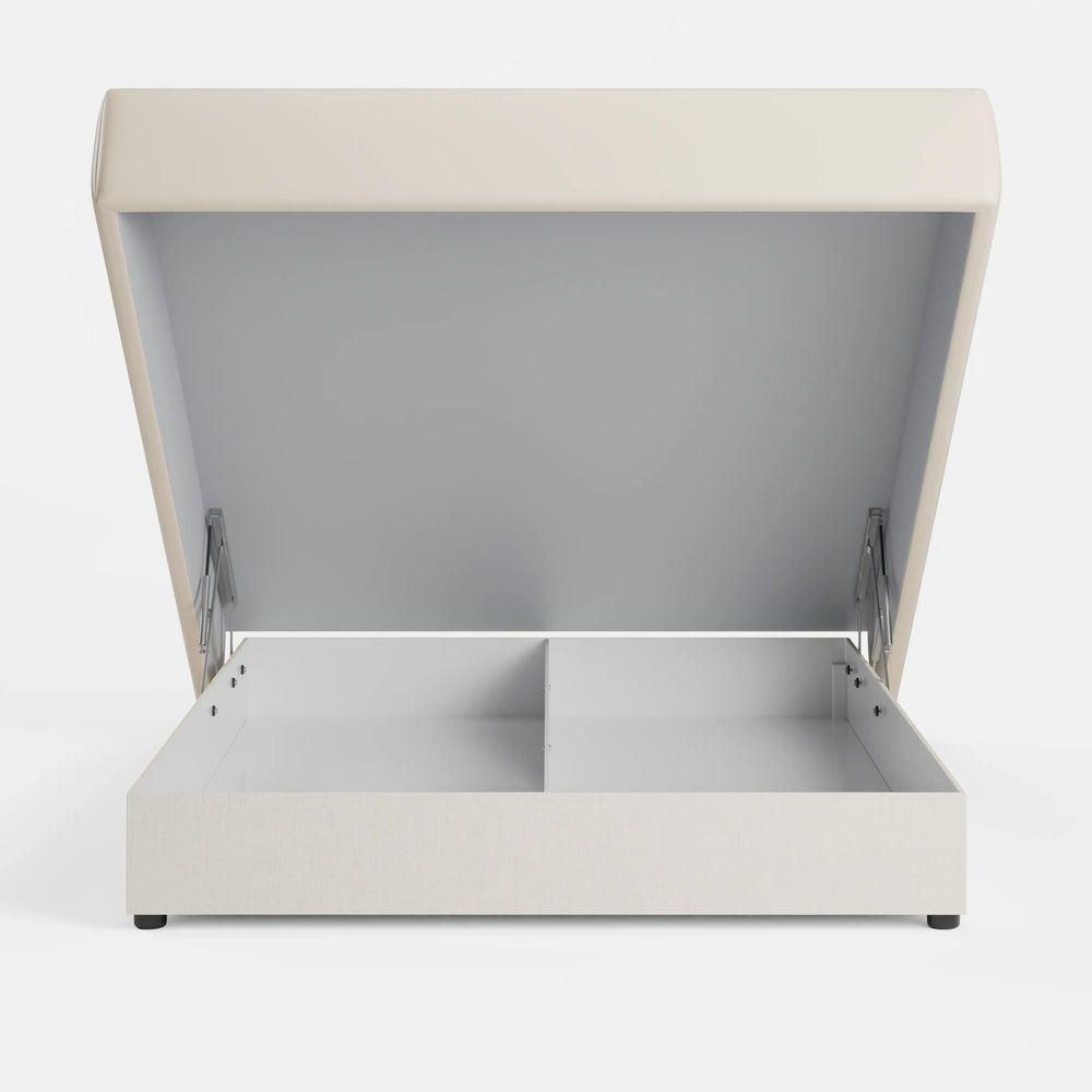 מיטה זוגית עם ארגז מצעים Sven PLUS בדמוי עור במראה מט