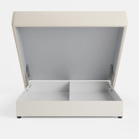 מיטה זוגית עם ארגז מצעים Sven PLUS בדמוי עור במראה מט