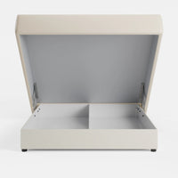 מיטה זוגית Halden PLUS מרופדת עם ארגז מצעים הידראולי