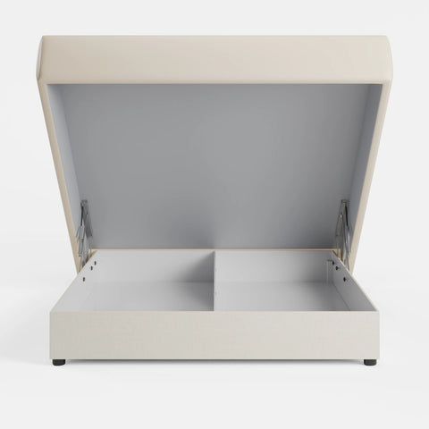 מיטה זוגית Halden PLUS מרופדת עם ארגז מצעים הידראולי