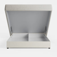 מיטה זוגית Saga PLUS בבוקלה עם ארגז מצעים הידראולי