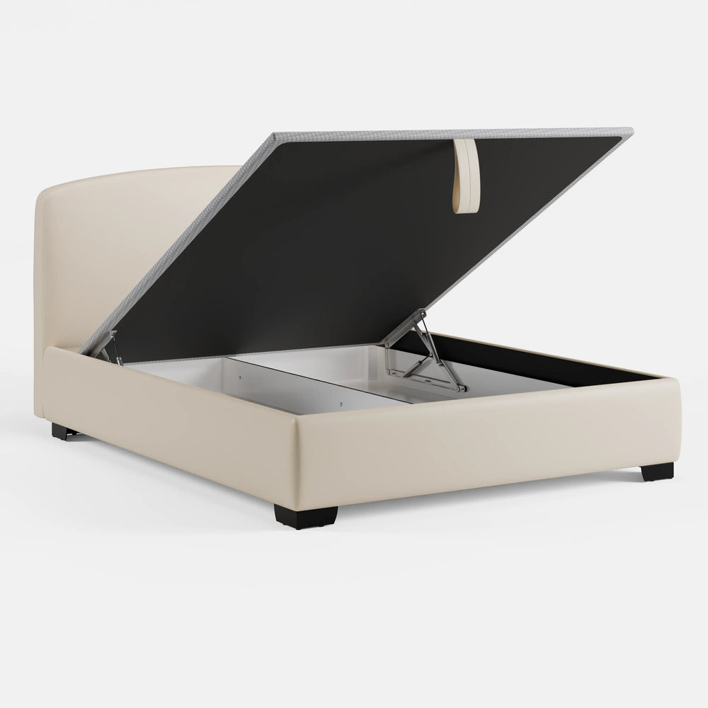 מיטה זוגית Eirik PLUS עם ארגז מצעים הידראולי דמוי עור