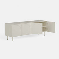 מזנון לסלון עם קשתות שקועות בצביעה מונוכרומטית – דגם Arch