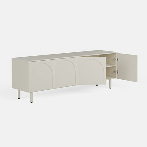 מזנון לסלון עם קשתות שקועות בצביעה מונוכרומטית – דגם Arch