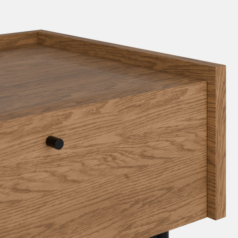 שידות לילה – שידת לילה מודרנית Nox בשילוב עץ וברזל