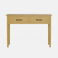 קונסולה עץ מודרנית עם מגירות ורגלי עץ אלון מלא