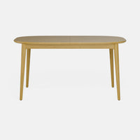 שולחן אוכל נפתח מעץ אלון בעיצוב מודרני נקי