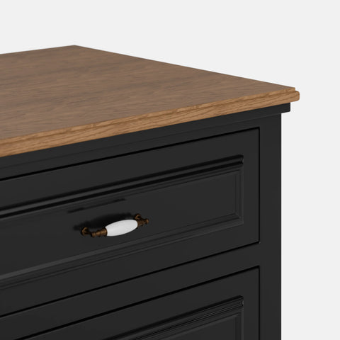 שידת לילה Alure בעיצוב קלאסי-מעודכן עם שתי מגירות