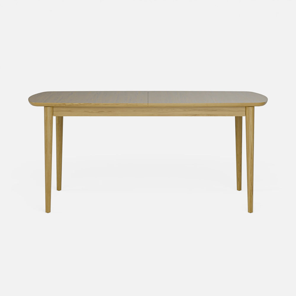 שולחן אוכל מעץ אלון מלא בעיצוב מודרני חמים