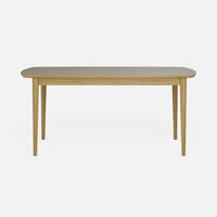 שולחן אוכל מעץ אלון מלא בעיצוב מודרני חמים