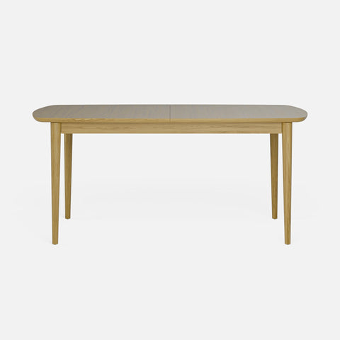 שולחן אוכל מעץ אלון מלא בעיצוב מודרני חמים