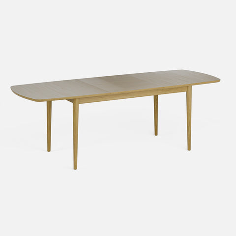 שולחן אוכל מעץ אלון מלא בעיצוב מודרני חמים