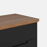 שידות לילה – שידת לילה Tektor עם רגלי עץ תלת-רגליות ועיצוב מודרני