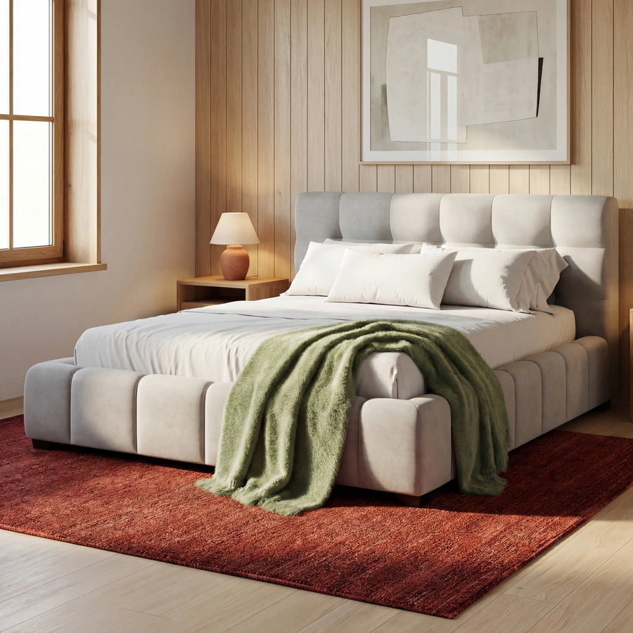 מיטות מרופדות מעוצבות לחדר השינה