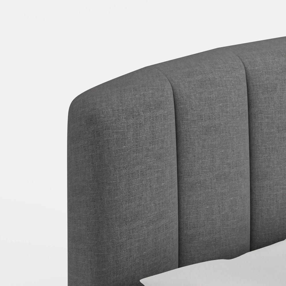 מיטה זוגית עם ארגז מצעים Svala PLUS עם גב מתופר