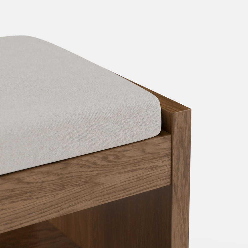 ספסל לכניסה לבית עם מדף פתוח - Eldar