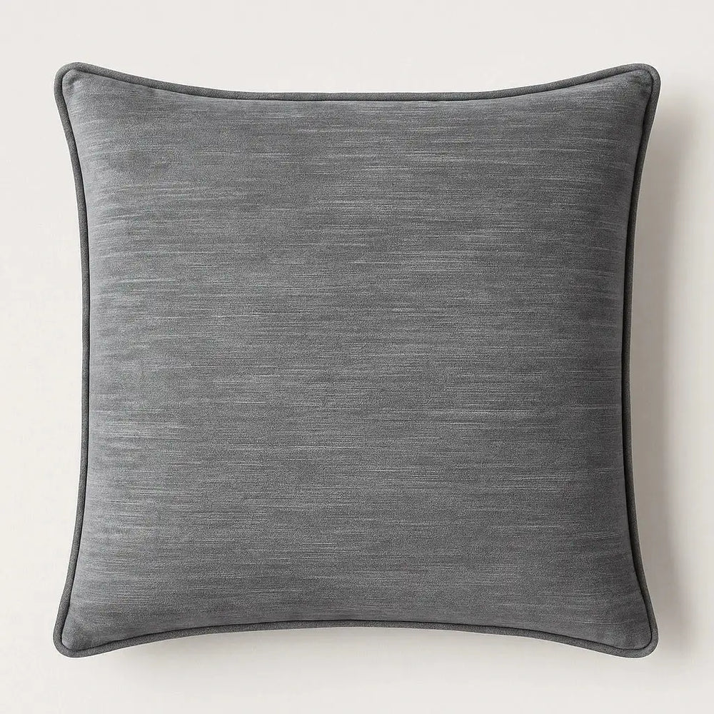 כריות נוי Vito אפור מרקם קטיפתי מודרני