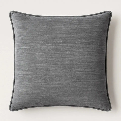 כריות נוי Vito אפור מרקם קטיפתי מודרני