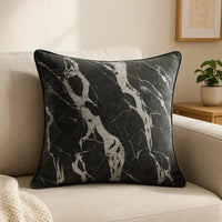 זוג כריות נוי Stein הדפס שיש דרמטי