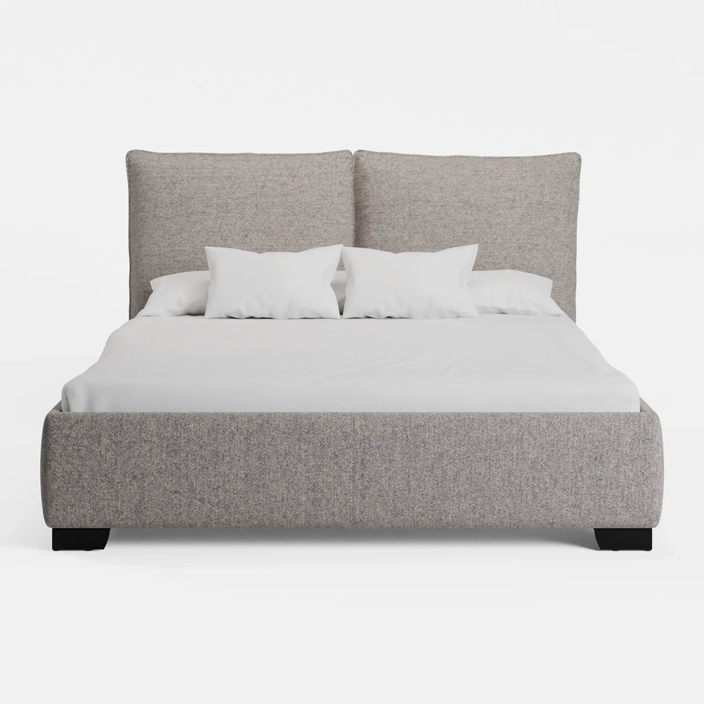 מיטה זוגית עם ארגז מצעים Tiril PLUS עם גב דו־כריתי