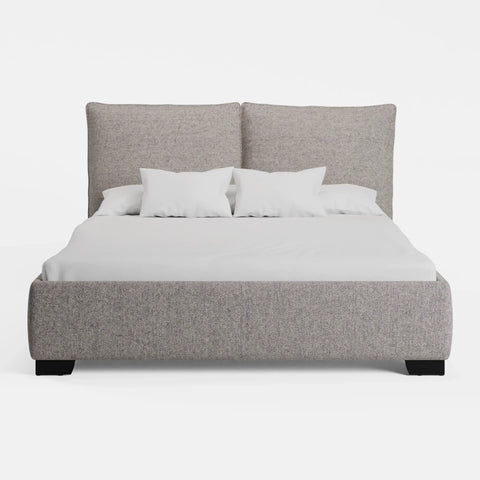 מיטה זוגית עם ארגז מצעים Tiril PLUS עם גב דו־כריתי