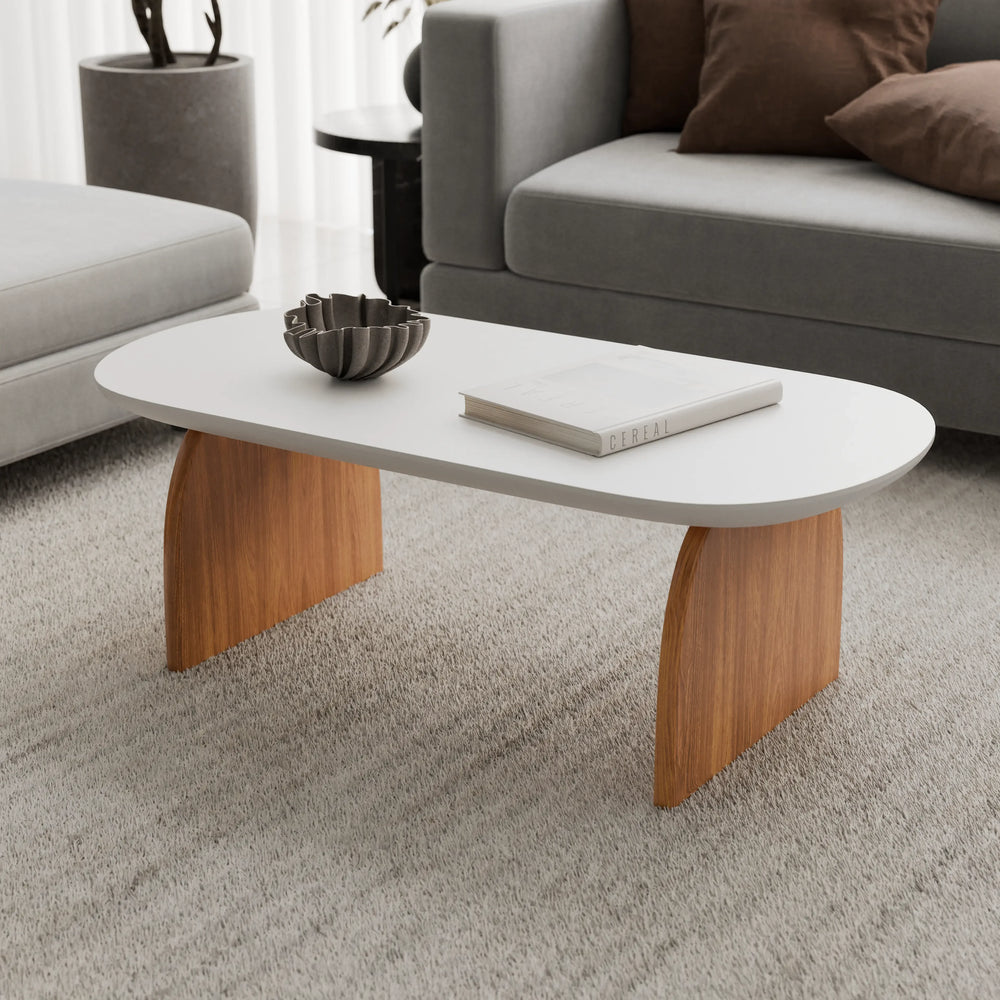 Birch | שולחן סלון אובלי בעיצוב סקנדינבי