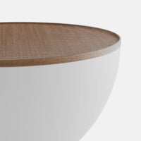 שולחן סלון עגול Fjord בעיצוב ג'פנדי עם פלטה בגימור עץ טבעי | פוני סטייל