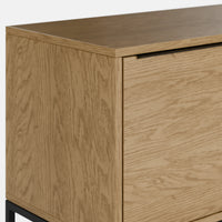 קונסולה Virgo בעיצוב מודרני־מינימליסטי עם דלתות אחסון ורגלי מתכת קלות | פוני סטייל