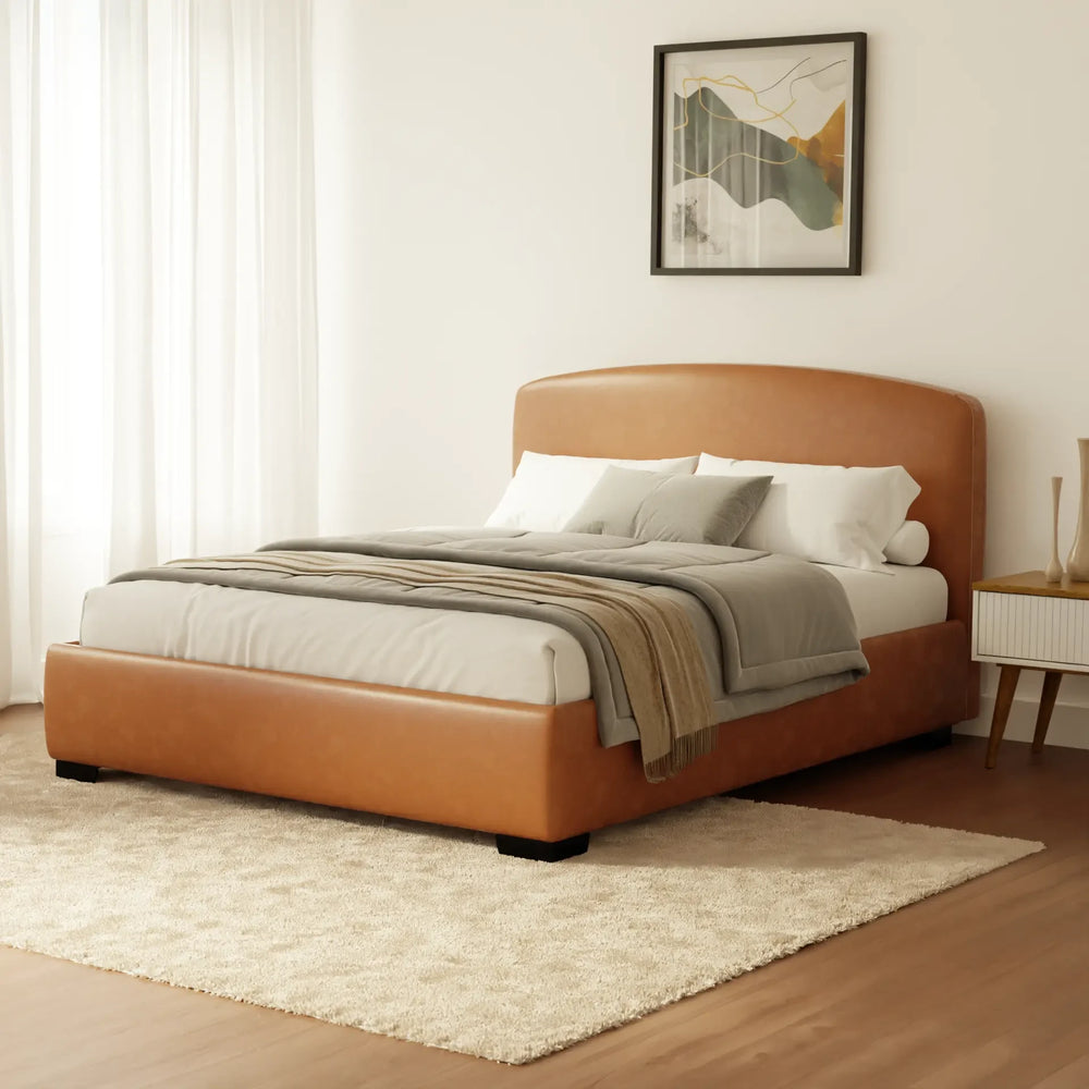 מיטה זוגית Eirik PLUS עם ארגז מצעים הידראולי דמוי עור