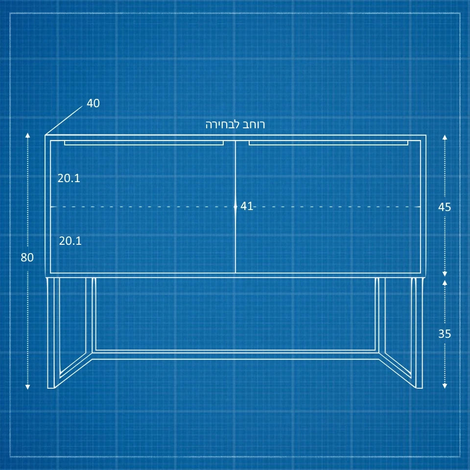 קונסולה Virgo בעיצוב מודרני־מינימליסטי עם דלתות אחסון ורגלי מתכת קלות | פוני סטייל