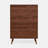 שידת מגירות גבוהה Varden בגוון אלון או אגוז