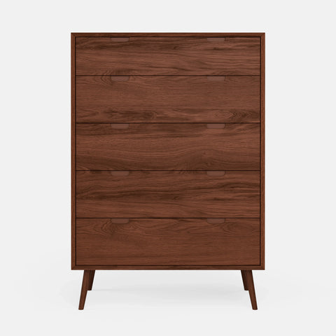 שידת מגירות גבוהה Varden בגוון אלון או אגוז