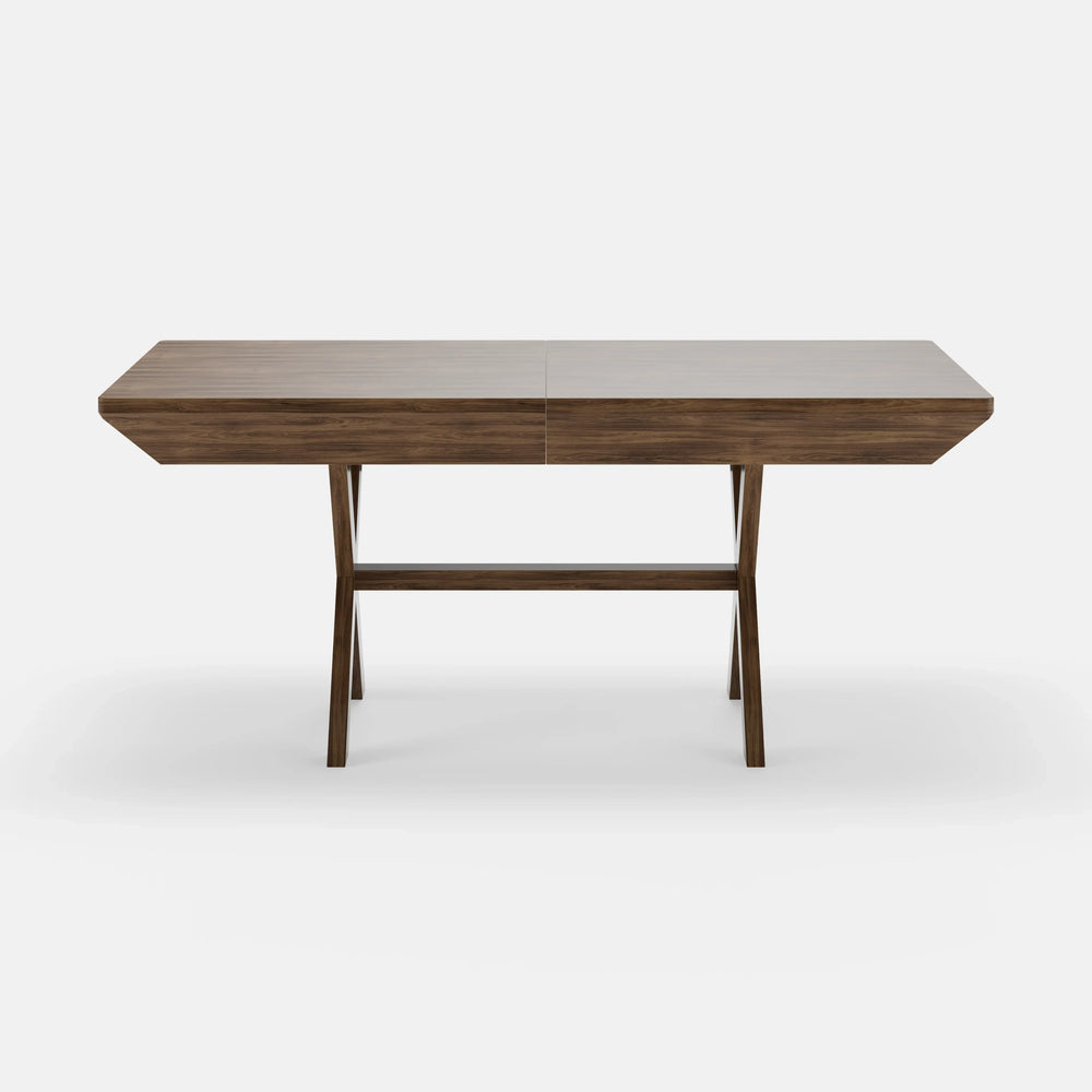 Viggo – שולחן אוכל נפתח עד 240 ס״מ עם רגלי עץ אגוז בעיצוב סקנדינבי