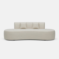 ספה מודרנית מעוצבת עם ריפוד בוקלה – דגם Kivo