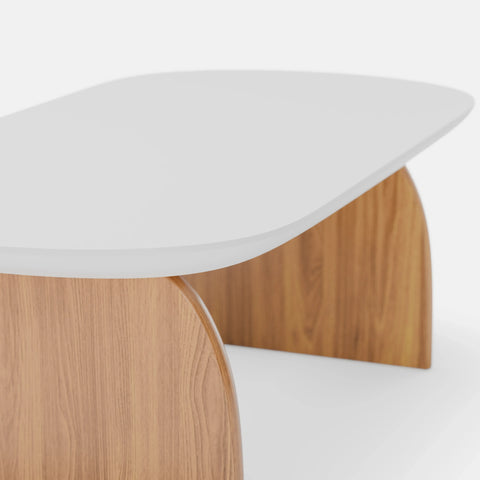 Birch | שולחן סלון אובלי בעיצוב סקנדינבי