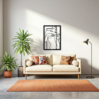 תמונת מתכת Kvinna דיוקן אישה אפקט עומק בעיצוב מודרני ונשי