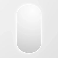 מראה לאמבטיה אובלית עם תאורת לד היקפית בעיצוב יוקרתי – דגם Holm