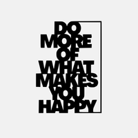 תמונת מתכת Mer Do More אפקט עומק בעיצוב השראתי ומודרני