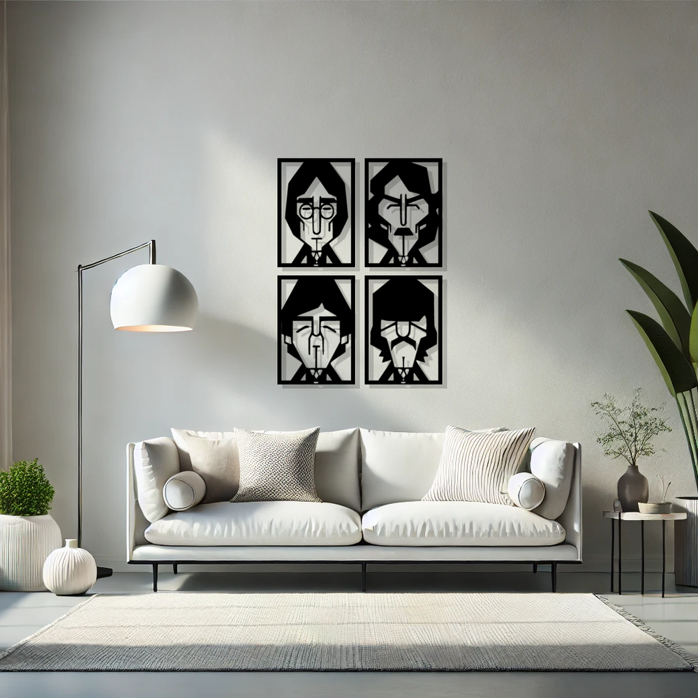 Beatles Tribute | תמונת מתכת - חברי הביטלס