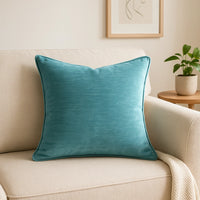 כריות נוי טורקיז קטיפה במראה מודרני