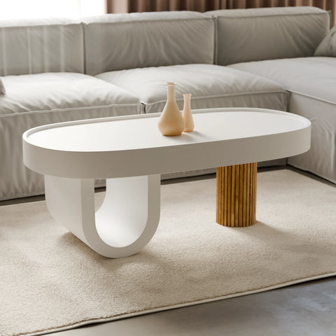 Elv | שולחן סלון אובלי בעיצוב גיאומטרי