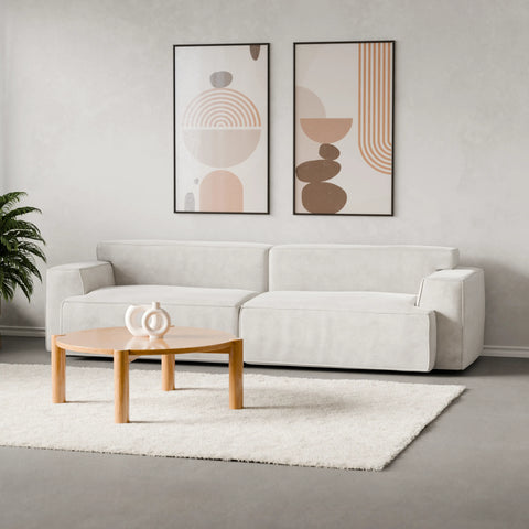 Snohvit – ספה מודרנית מינימליסטית עם מושב עמוק ונוחות מקסימלית