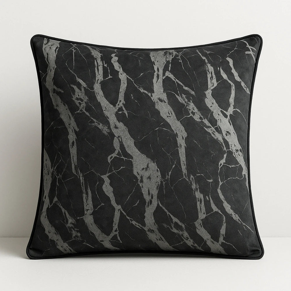 זוג כריות נוי Stein הדפס שיש דרמטי