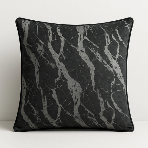 זוג כריות נוי Stein הדפס שיש דרמטי